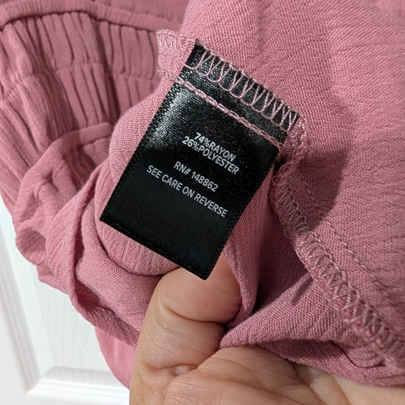 Torrid Pink Babydoll Washable Gauze Short Sleeve Top in Size 2 (18/20) - Picture 10 of 10